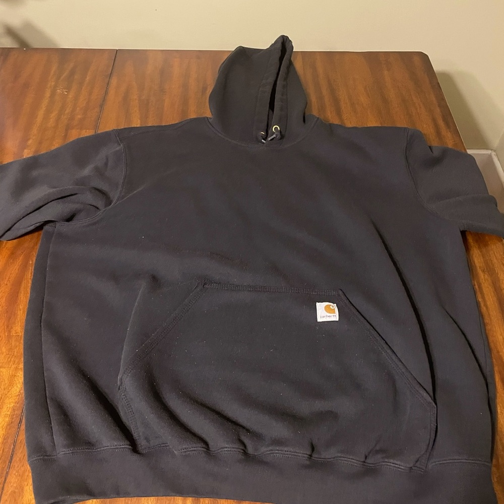 Carhartt Mens 2XL hooded pullover sweatshirt - Black